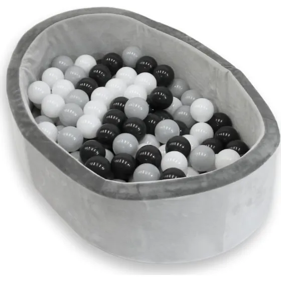 Bo Jungle Bllebad mit 120 Bllen, grau