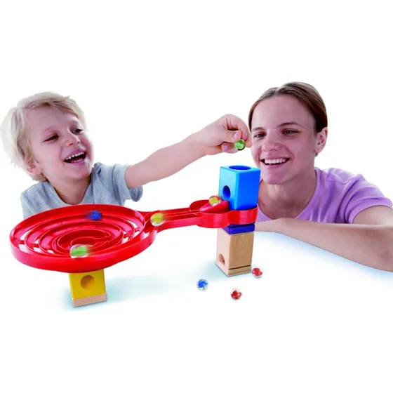 Hape Quadrilla Doppelseitige Spiral-Twist-Kugelbahn