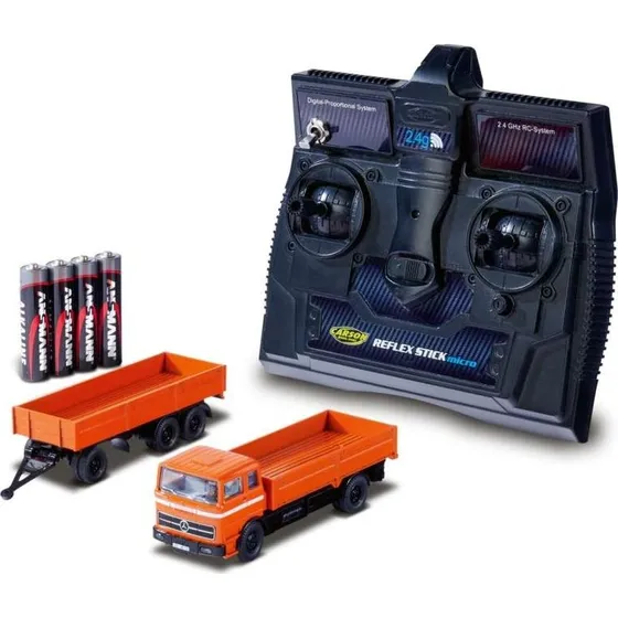 Carson MB 1620 Pritsche mit Anhänger 1:87 RTR orange