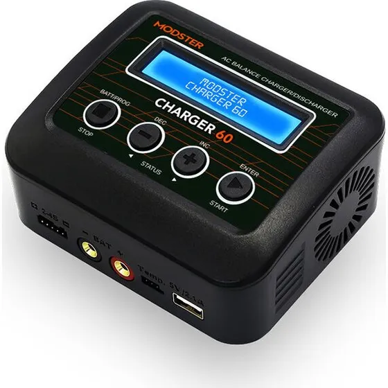 Modster AC 60 Charger 6A 60W LiPo 2-4S mit Netzteil