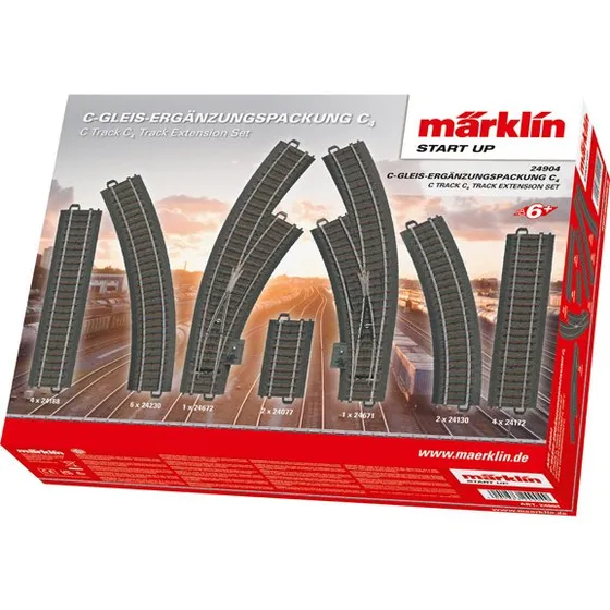 Märklin 24904 C-Gleis Ergänzungspackung C4 H0