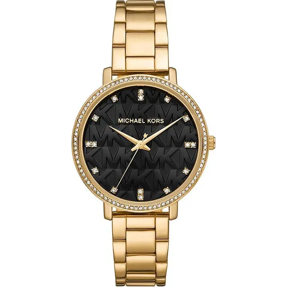 Michael Kors Pyper Damen-Uhr Quarz Edelstahl Gold 38 mm