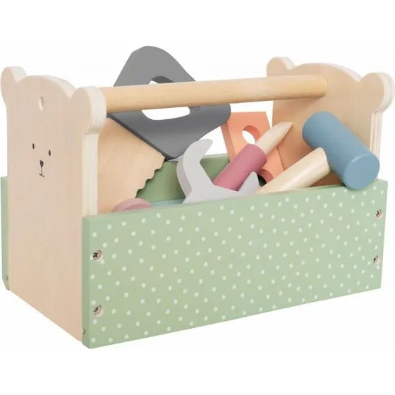 Jabadabado Teddy-Werkzeugkasten Holz 22x14x11 cm