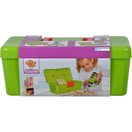 Eichhorn 39079 Constructor Werkzeugbox 70-tlg.