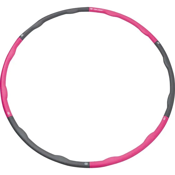 Deuser Hula Hoop Reifen (B-Ware) – Zusammenstellbarer Fitnessreifen mit Massageeffekt