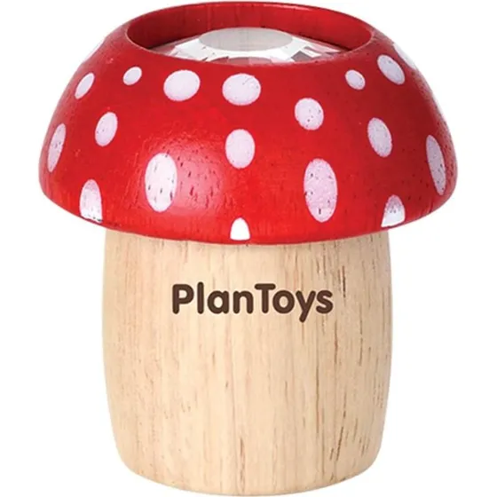 PlanToys Kaleidoskop Pilz Rot, 7 x 7 x 4 cm