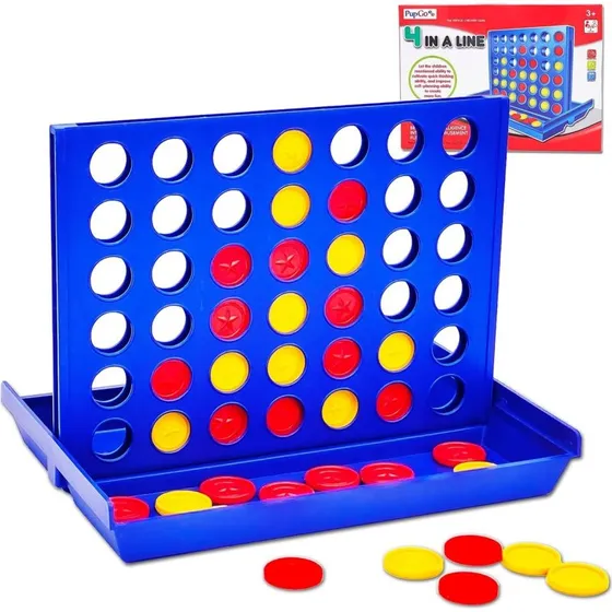 Pup Go 4 in einer Reihe Brettspiel, Standard-Größe, 6 Ersatzchips