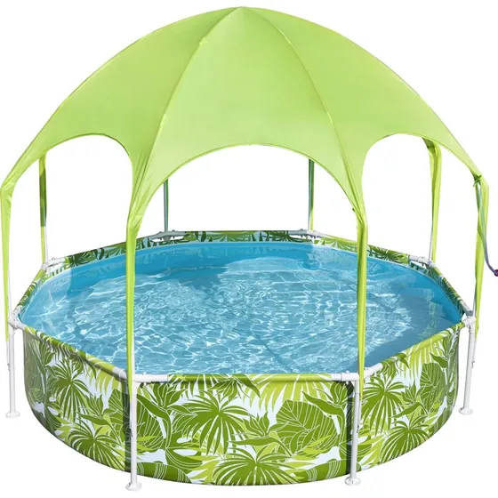 Bestway Steel Pro Frame Pool Splash-in-Shade 244 cm, grn
