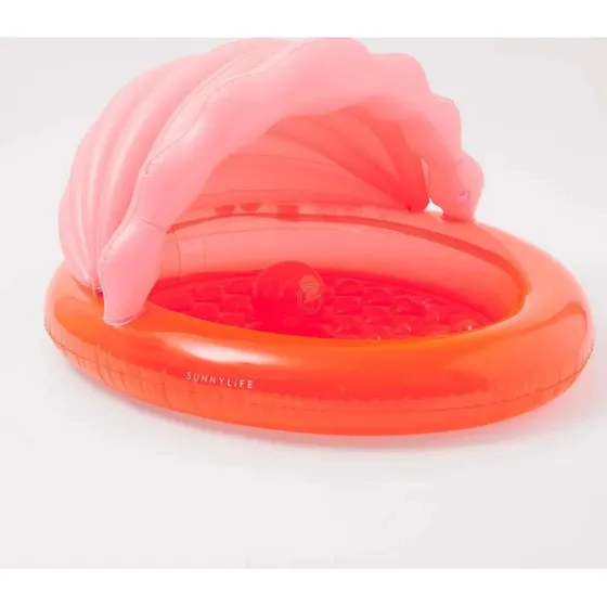Sunnylife Shell Neon Coral Planschbecken