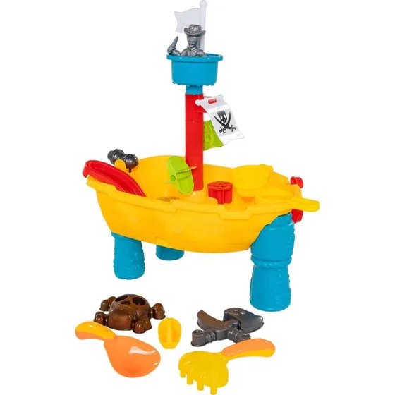 PlayPirate Piratenboot-Wassertisch mit 9 Zubehörteilen