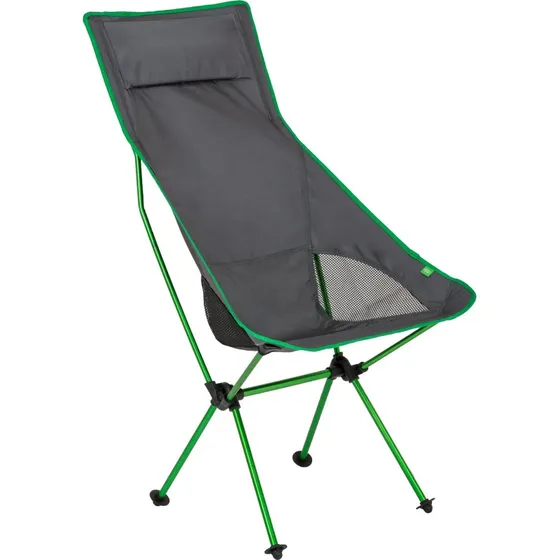 Highlander Ayr Tall Folding Chair Green/Grey