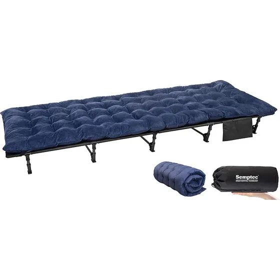 Semptec Ultraleichtes Feldbett mit XL-Auflage bis 120 kg