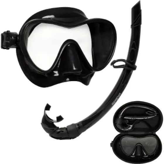 Atlantis Bali Combo Schnorchelset Schwarz