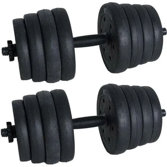 PowerGrip 2er Set Kurzhanteln mit verstellbaren Scheiben