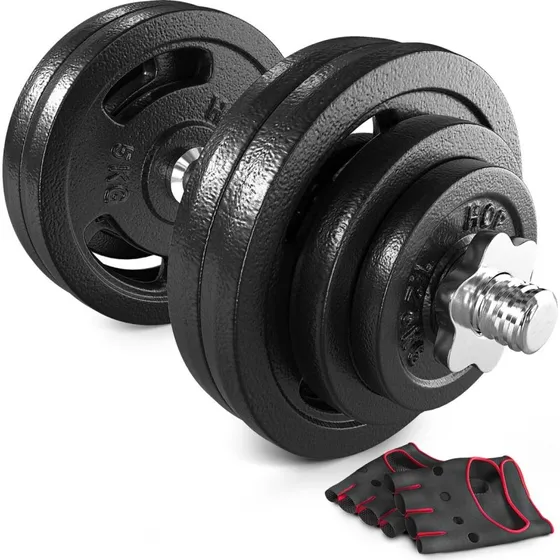 Hop-Sport Gusseisen Kurzhanteln Set 30 kg