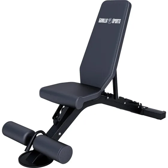 GORILLA SPORTS Verstellbare Hantelbank Multifunktion