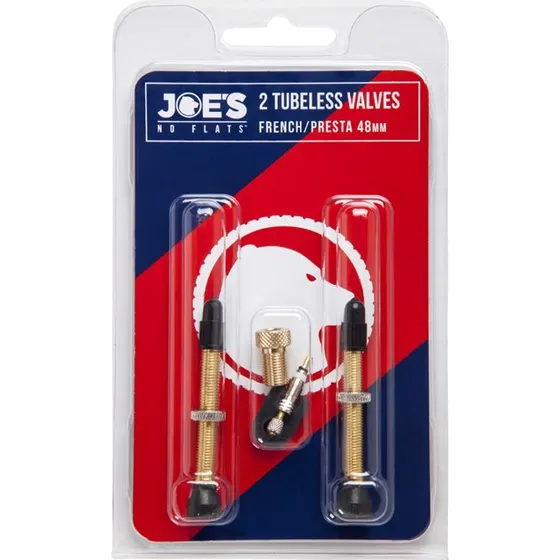 Joe's No Flats 48mm Tubeless Presta Ventile (2er Set)