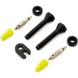 XSAUCE Thin Aluminum Ventile x2, 80 mm, schwarz eloxiert