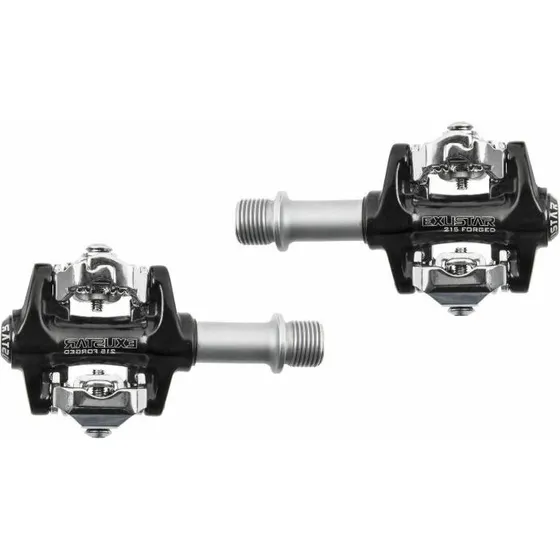 Exustar E-PM215 MTB-Pedale schwarz, SPD-kompatibel, 268g/Paar
