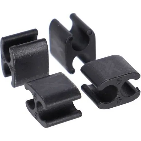 XLC BR-X121 Kabelbinder-Clips 5 mm x 5 mm (30 Stück, schwarz)