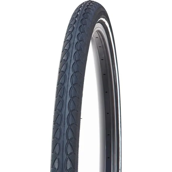 Prophete Cityrad-Reifen 24" x 1,75 schwarz mit Reflexstreifen