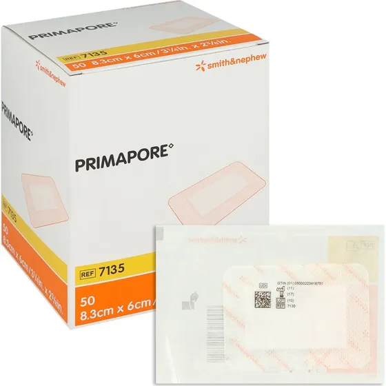 Smith & Nephew Primapore Wundverband steril 6 x 8,3 cm, 50 St.