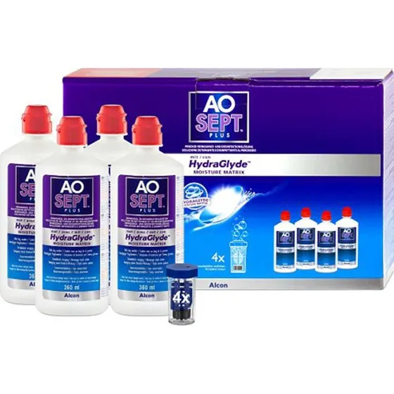 Alcon AOSept Plus mit HydraGlyde 4x360ml