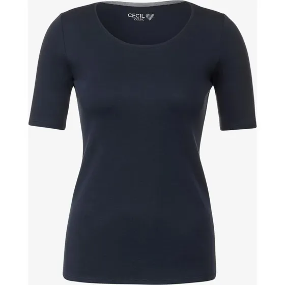 CECIL T-Shirt Lena Unifarbe