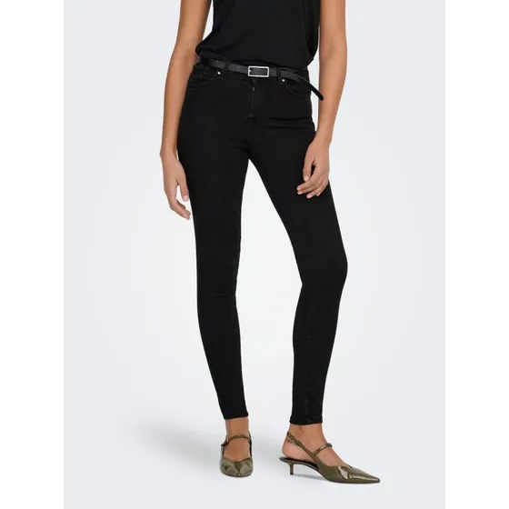 ONLPOWER MID PUSH UP Skinny Jeans Schwarz