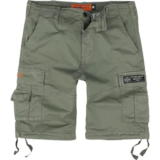 West Coast Choppers CFL Cargo Shorts Vintage Olive
