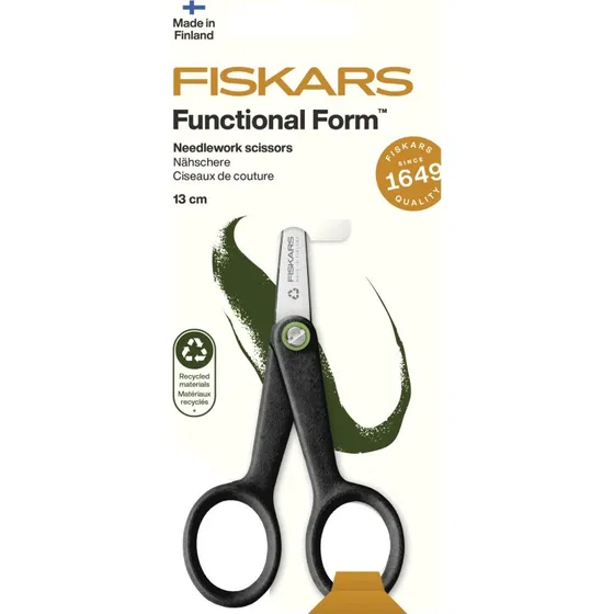 Fiskars Functional Form ReNew Nähschere 13 cm Schwarz