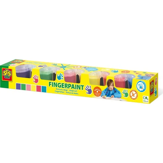 SES Creative Fingerfarben 6 x 120 ml