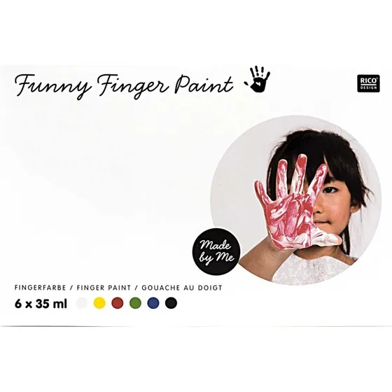 Rico Design Funny Finger Paint Set 6x35ml