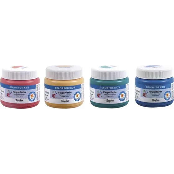 Kinder Fingerfarben Set 4 x 150 ml