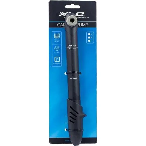 XLC Gepäckträgerpumpe PU-C01 5,5 bar, 255–274,5 mm, schwarz