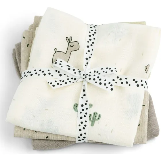 Done by Deer Mulltücher Lalee Powder 3er Pack 70x70cm