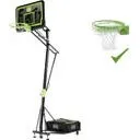 EXIT Galaxy Basketballkorb auf Rädern mit Dunkring, Black Edition