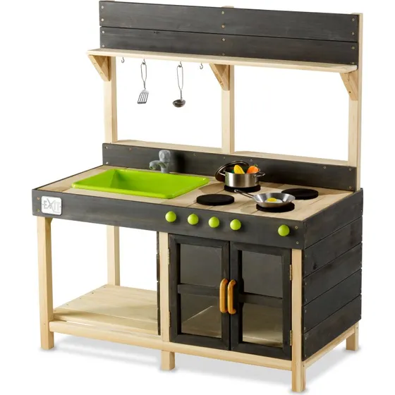 EXIT Yummy 200 hölzerne Outdoor-Küche Natur 102x55x115 cm