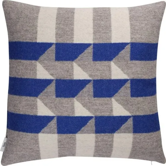 Røros Tweed KVAM Kissen 50x50 cm blau