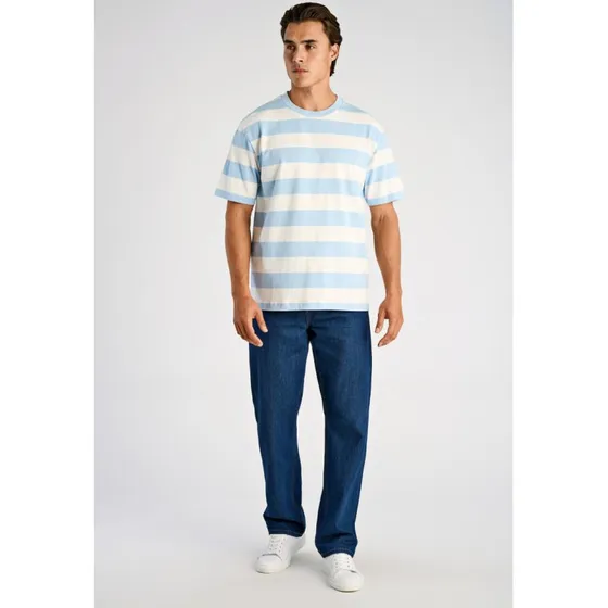 Lindbergh Herren T-Shirt SAGE GREEN Oversize 100% Baumwolle