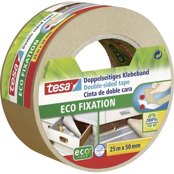 tesa PRO NATURE Doppelseitiges Klebeband 25 m, 50 mm