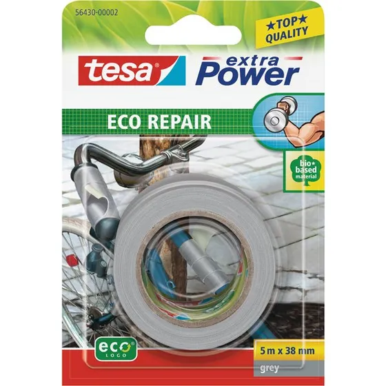 tesa extra Power ECO REPAIR Gewebeband grau 5 m x 38 mm