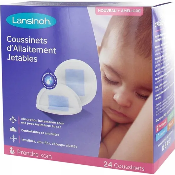 Lansinoh 24 Einweg-Stilleinlagen Blue Lock
