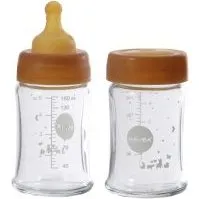 Hevea Glas-Babyflasche 150 ml 2er-Set