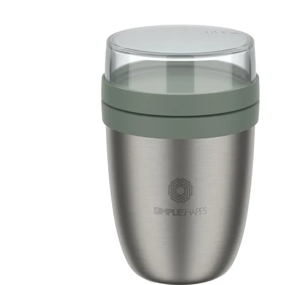 MEPAL Thermo-Lunchpot Ellipse 0,5/0,2l Edelstahl Vivid Mauve