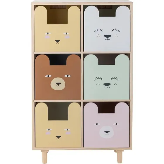 Bloomingville MINI Calle Bücherregal mit Schubladen Natur