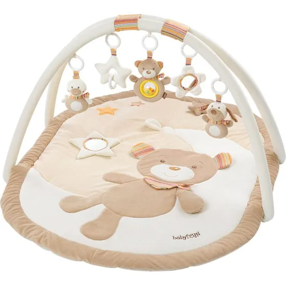 Fehn 3D Activity-Decke Teddy Rainbow (Braun/Beige)