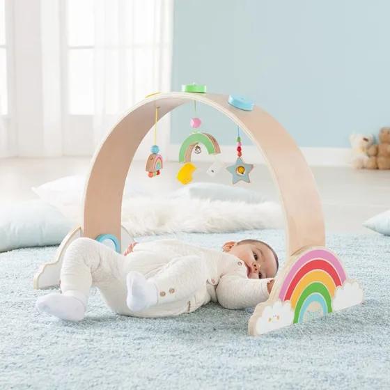 howa Spielbogen Baby Gym 'My Rainbow' aus Holz ab 0 Jahren
