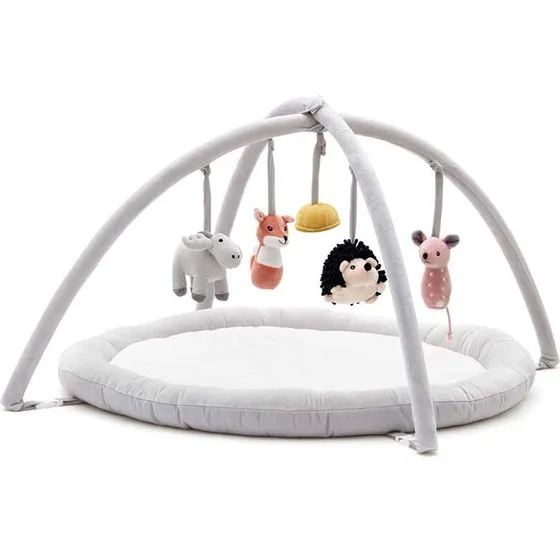 Kids Concept Spielbogen Edvin Krabbeldecke 77x77 cm