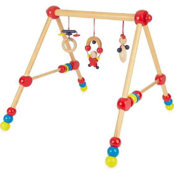Bieco Spiel-Trapez Baby-Gym aus Holz, höhenverstellbar